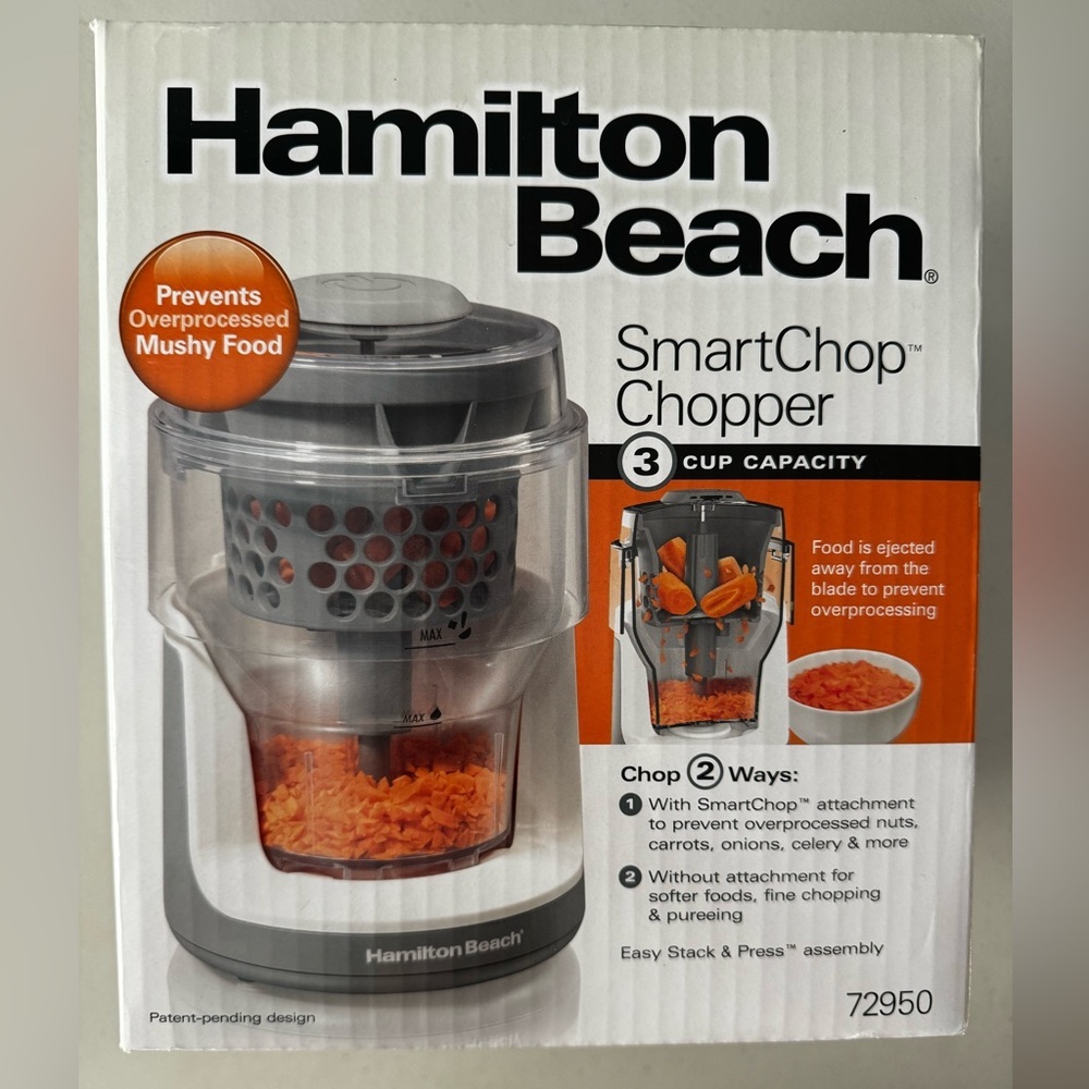 New! Hamilton Beach Smart Chopper